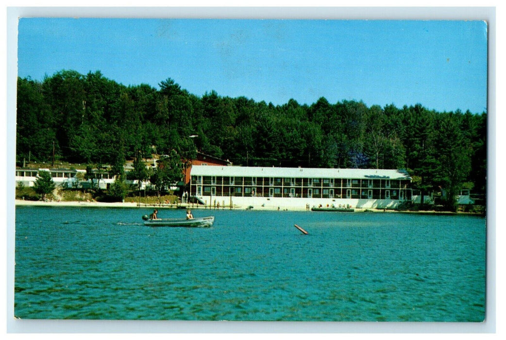 The Naswa Motel And Cottages Boat Weirs Beach New Hampshire NH Vintage Postcard