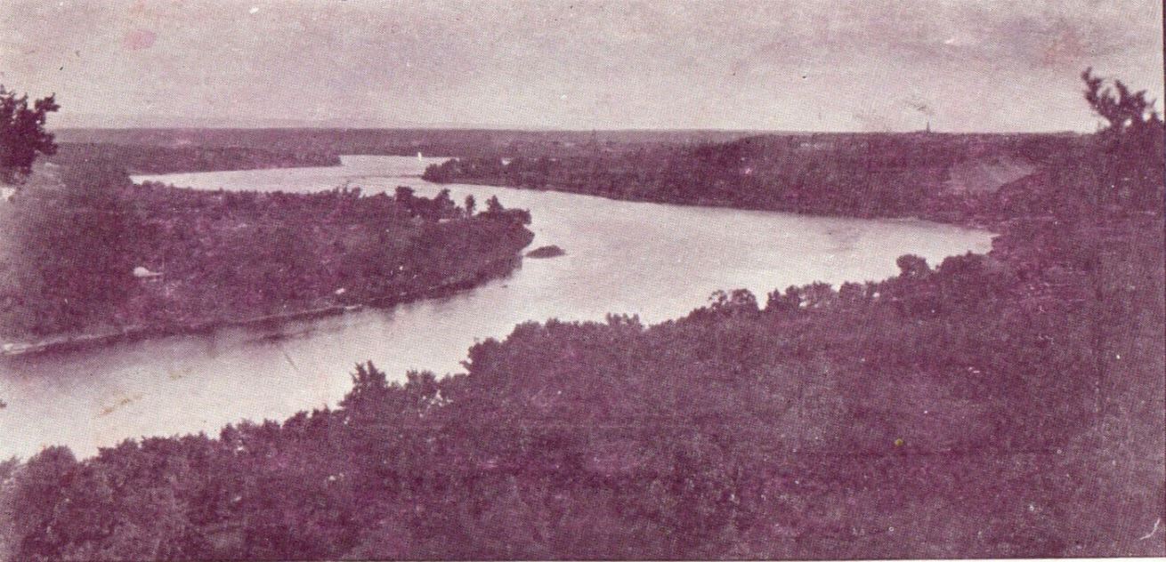 c1905s Connecticut River from Mt. Tom, Holyoke, Massachusetts MA Postcard