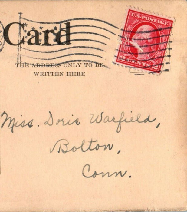 1914 Courier Hall, Williams College, Williamstown Massachusetts MA Postcard