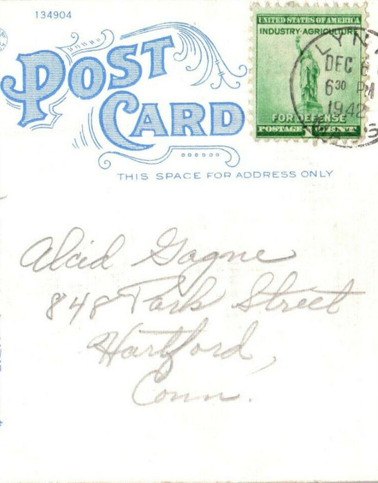 c1930s Surf Scene, Lynn, Massachusetts MA Posted Vintage Postcard