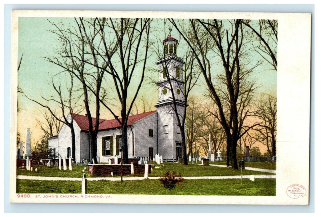 1905 St John's Church Richmond Virginia VA Unposted Postcard