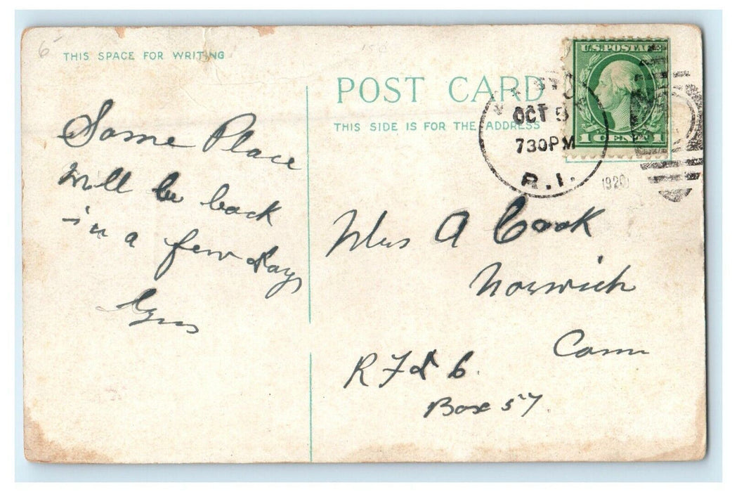 1920 St. Elizabeth Church(Portuguese Catholic) Bristol, Rhode Island RI Postcard