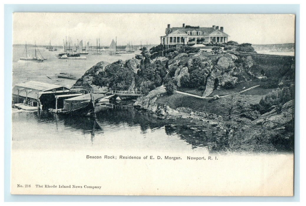 1905 Mr. ED Morgan Residence, Newport, Rhode Island RI Postcard