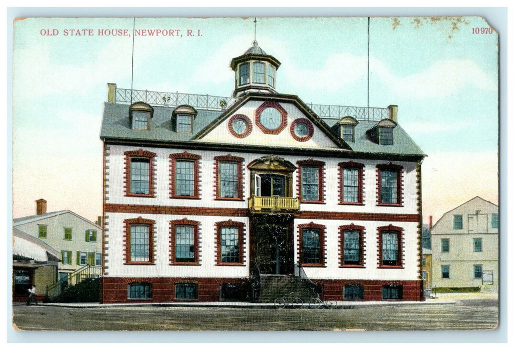 1905 Old State House, Front View, Newport Rhode Island RI Postcard