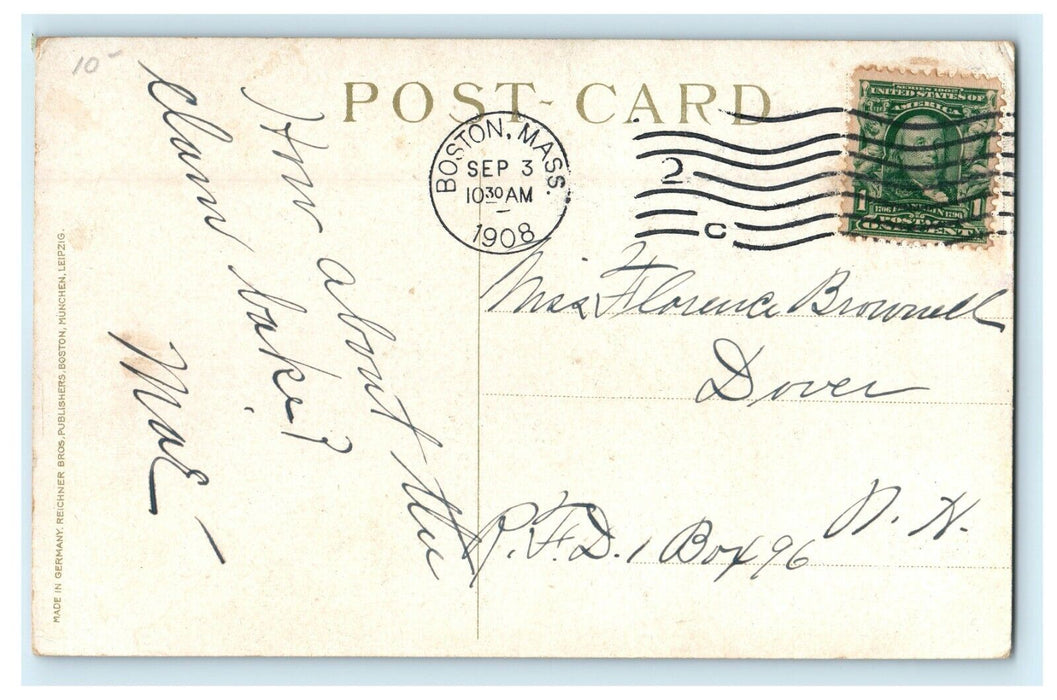 1908 Perkins institute For The Blind South Boston Massachusetts MA Postcard