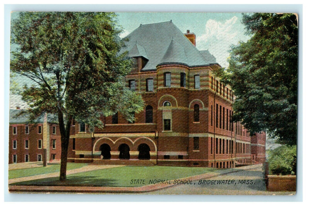 c1910 State Normal School Bridgewater Massachusetts MA Antique Postcard