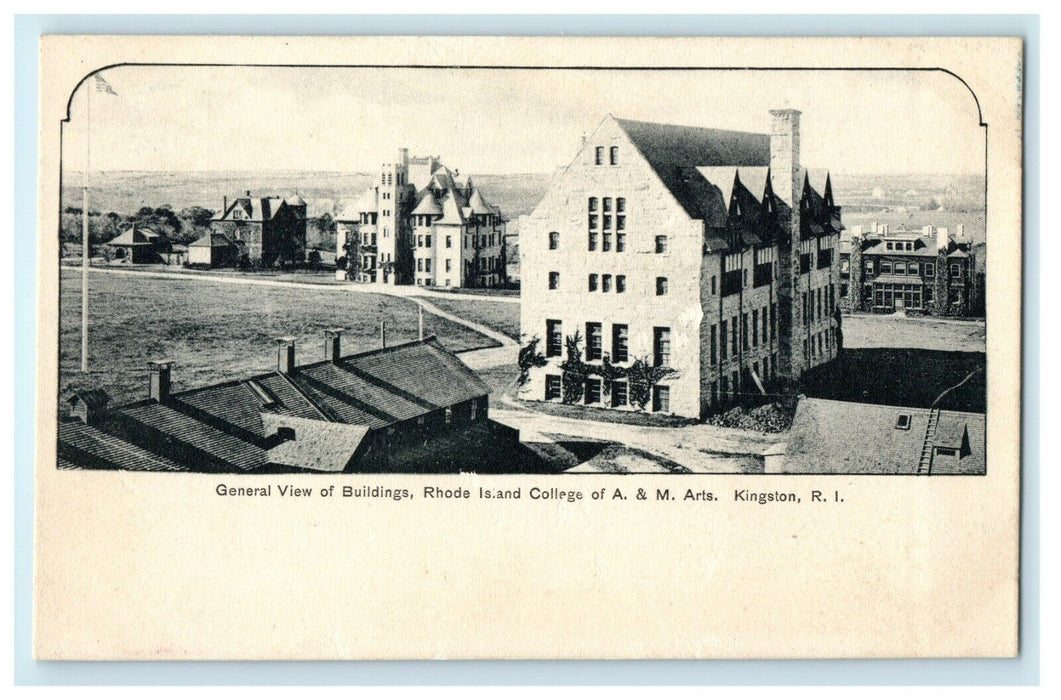 1905 Rhode Island Colleges of A & M Arts Kingston, Rhode Island, RI Postcard