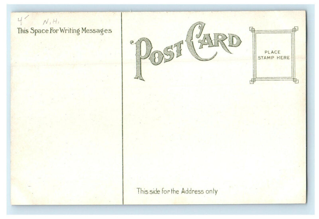 c1910 Boat Pier Canobie Lake Park New Hampshire NH Unposted Antique Postcard