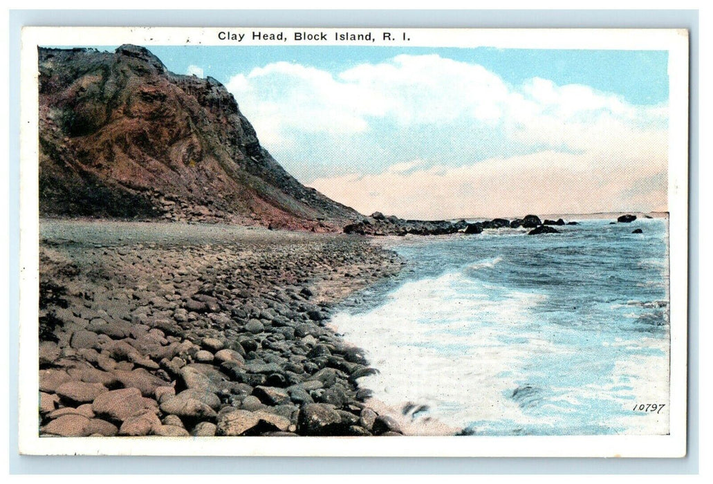 1911 Clay Head, Block Island, Rhode Island RI Antique Postcard