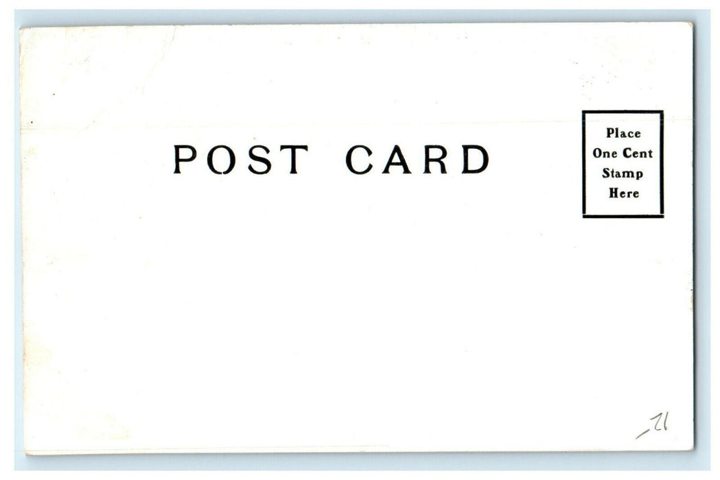 1908 Congregational Church Advertising Blandford Massachusetts MA Thick Postcard