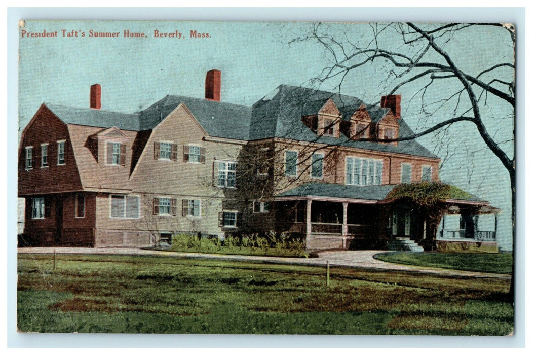 1910 President Taft's Summer Home Beverly Massachusetts MA Antique Postcard