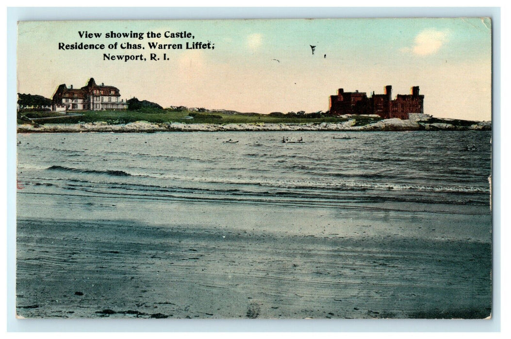 1925 Residence of Chas. Warren Liffet, Newport Rhode Island RI Postcard
