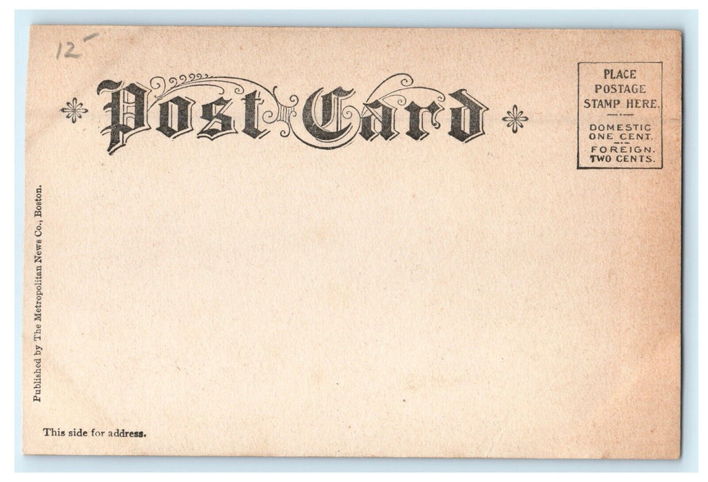 1906 The Tunnel From East Boston Noddle Island Ship Massachusetts MA Postcard