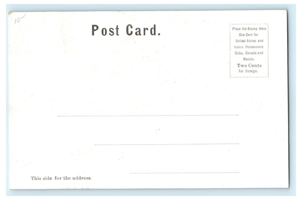 c1905 Copper Windows Entrance Copley Square Boston Massachusetts MA Postcard