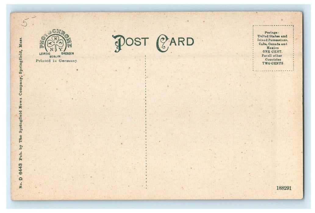 c1905 Congregational Church Belchertown Massachusetts MA Antique Postcard