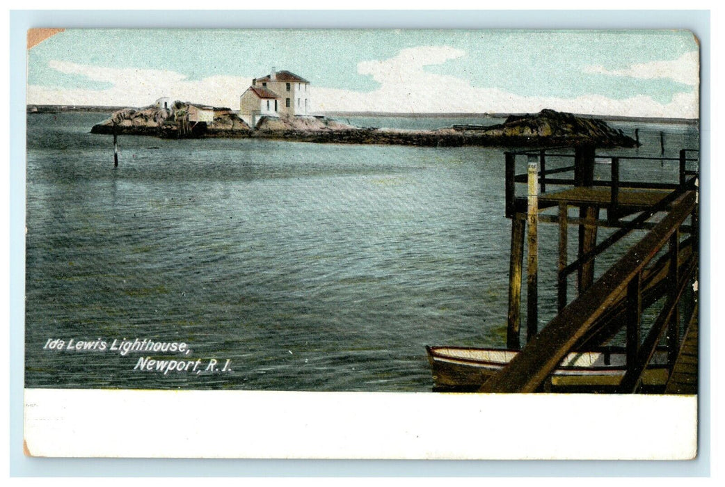1911 Ida Lewis Lighthouse, Newport Rhode Island RI Postcard