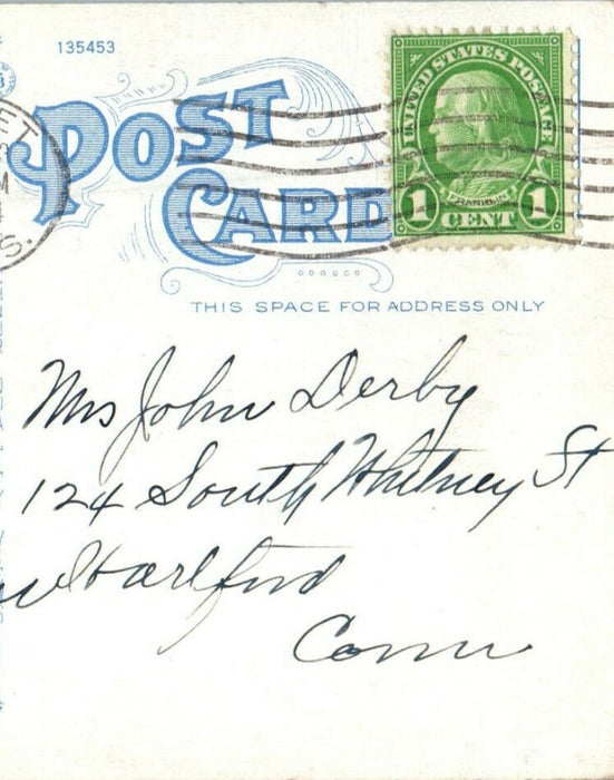 1934 Two Piers and Wicket Island, Onset Bay, Massachusetts MA Vintage Postcard