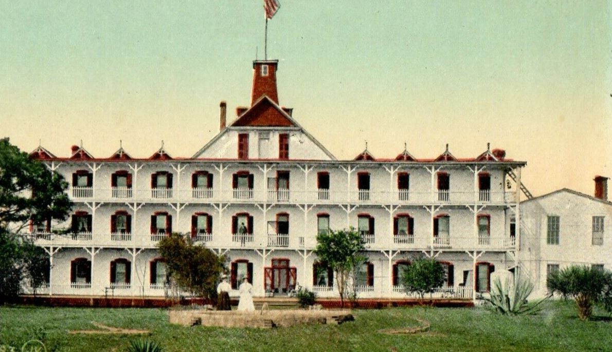 c1910 Indian River Hotel Building Titusville Florida FL Antique Postcard
