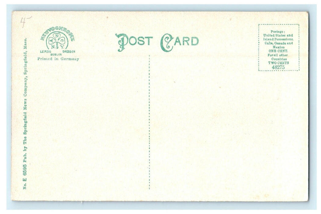 c1910 Congregational Chapel Blandford Massachusetts MA Antique Postcard
