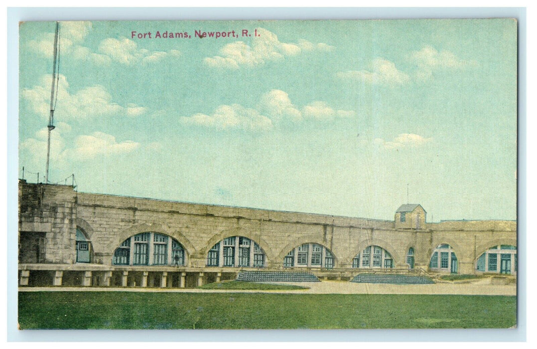 1914 Fort Adams, Newport Rhode Island RI Antique Unposted Postcard