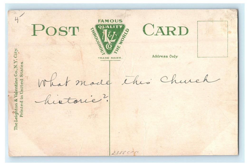 Washington Street Showing Old South Church Boston Massachusetts MA Postcard