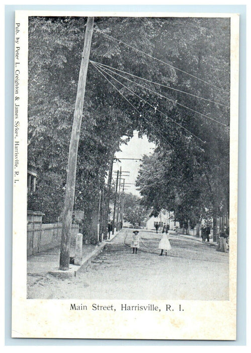 1905 Main Street Harrisville, Rhode Island RI Unposted Postcard