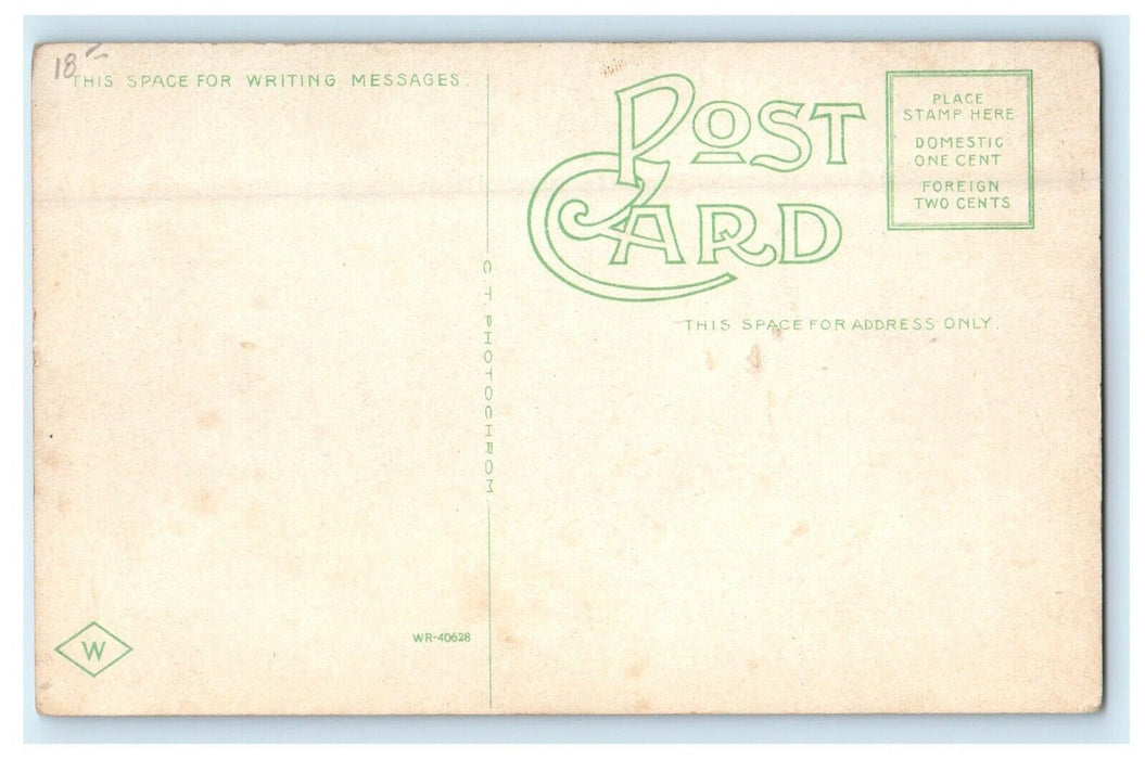 1913 The Casino, Atlantic Beach Rhode Island RI Antique Postcard