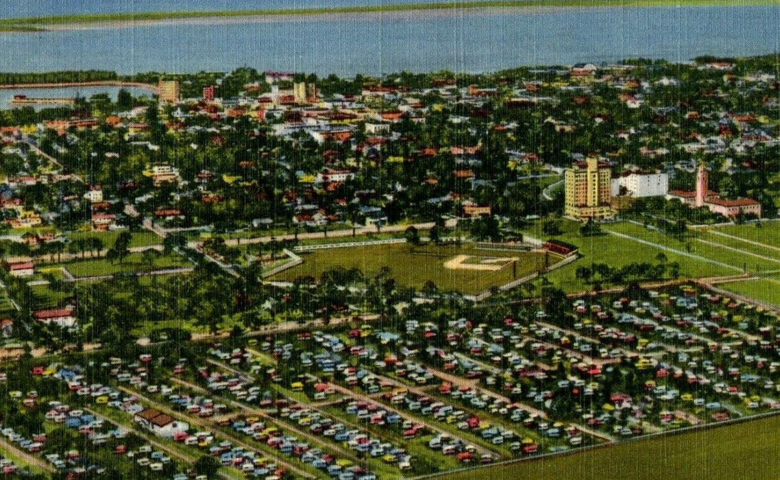 Aerial View Of World's Greatest Trailer City At Sarasota Florida FL Postcard