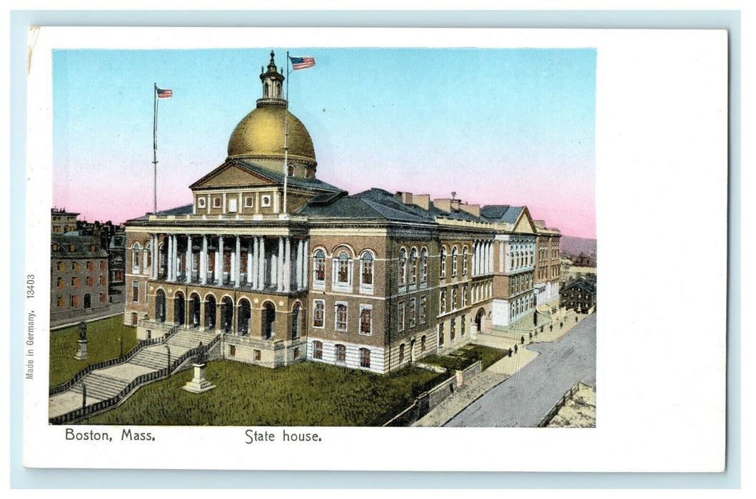State House Monument Building Boston Massachusetts MA Unposted Postcard