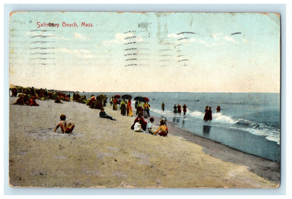 1911 Salisbury Beach, Essex County Massachusetts MA Posted Antique Postcard