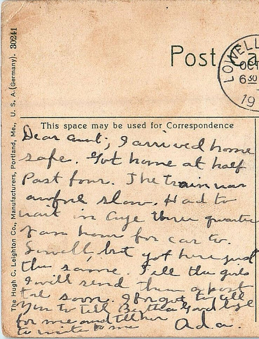 1911 Salisbury Beach, Essex County Massachusetts MA Posted Antique Postcard