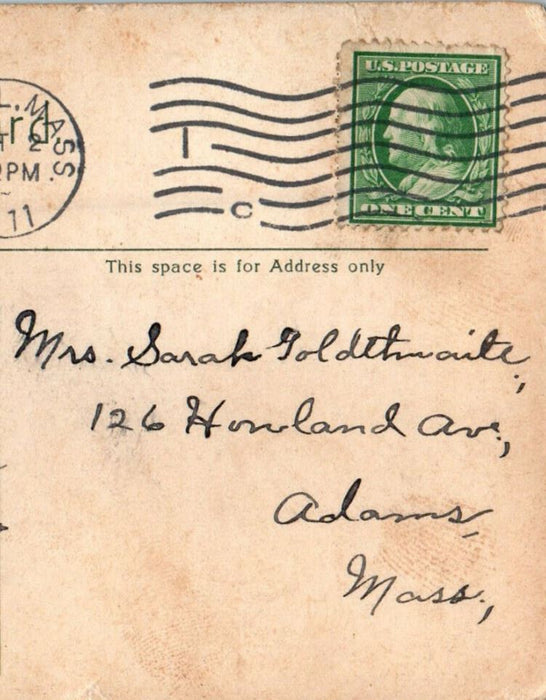 1911 Salisbury Beach, Essex County Massachusetts MA Posted Antique Postcard