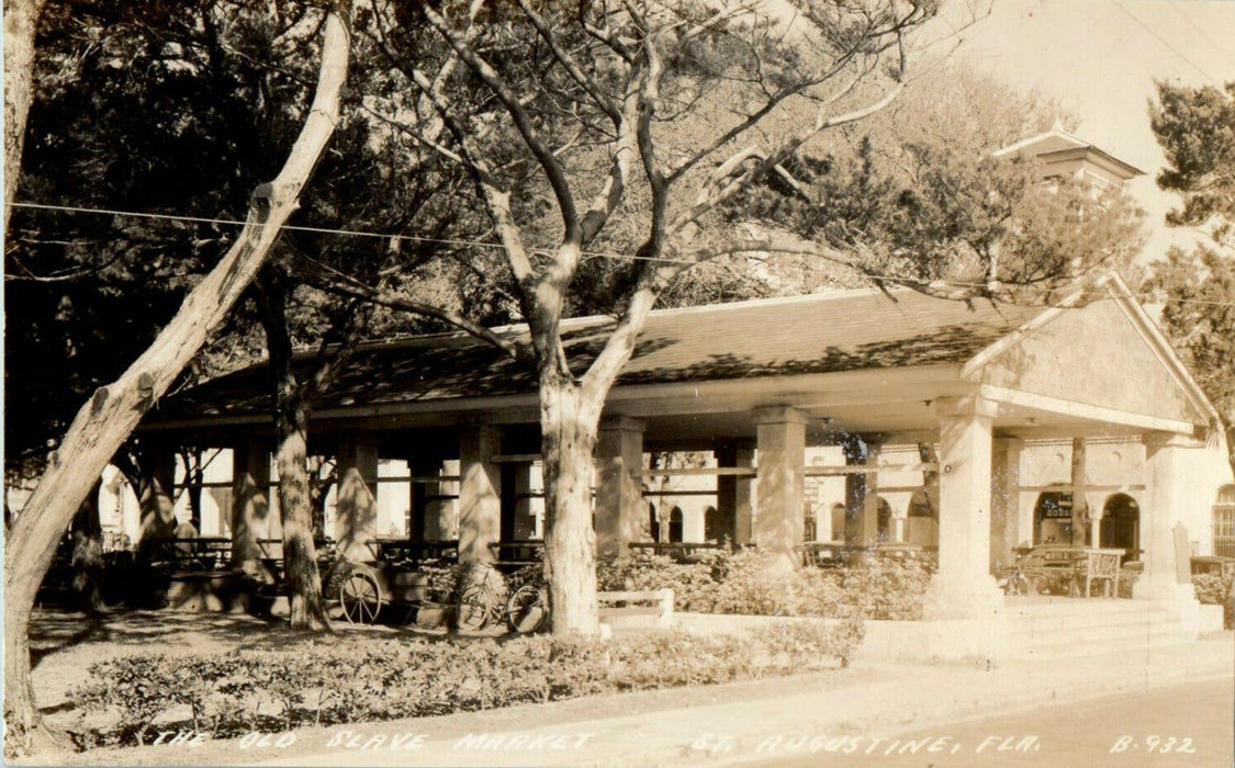 c1920s The Old Slave Market, St. Augustine Florida FL Unposted RPPC Postcard