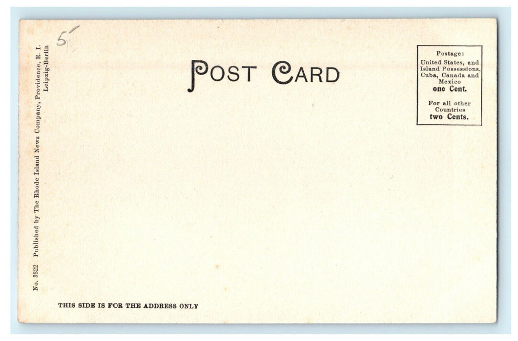 1905 Boarding Hall Rhode Island Colleges of A & M Arts Rhode Island, RI Postcard