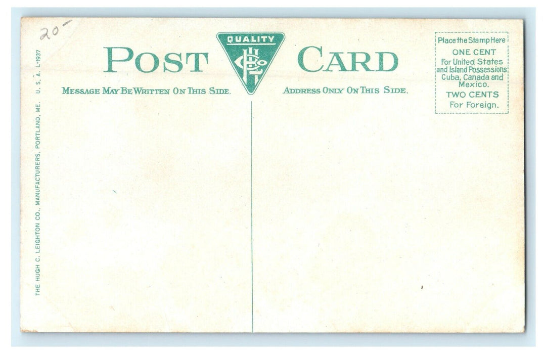 1910 Aquidneck National Bank, Newport Rhode Island RI Unposted Postcard