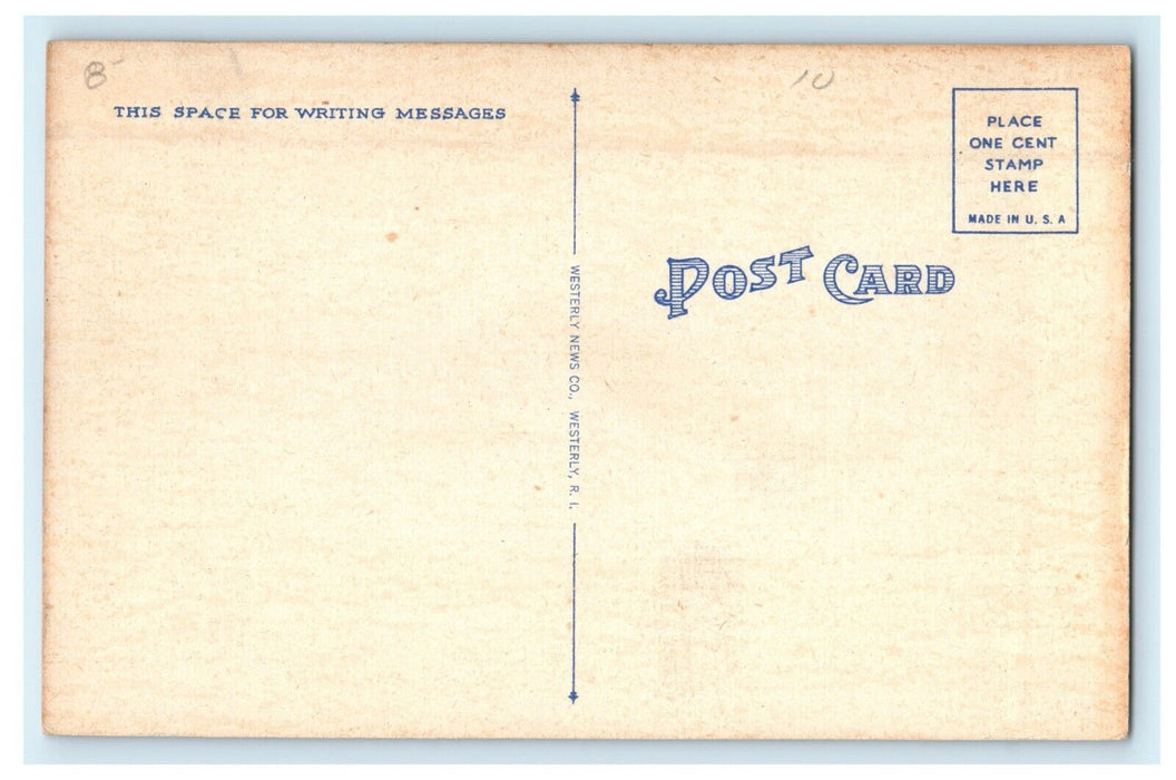 1939 Roman Catholic Church, Misquamicut, Rhode Island, RI Postcard
