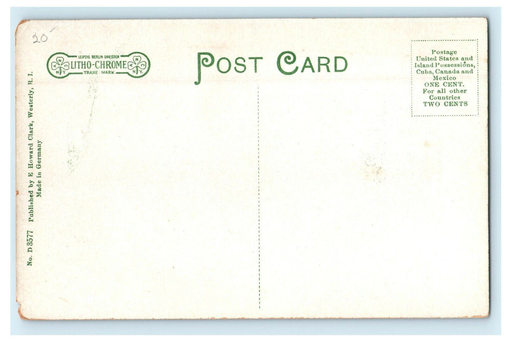1910 Houses Scene Near Pleasant View, Rhode Island, RI Postcard