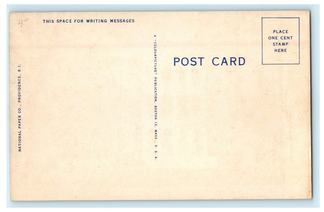 1935 East Greenwich High School, East Greenwich Rhode Island RI Postcard