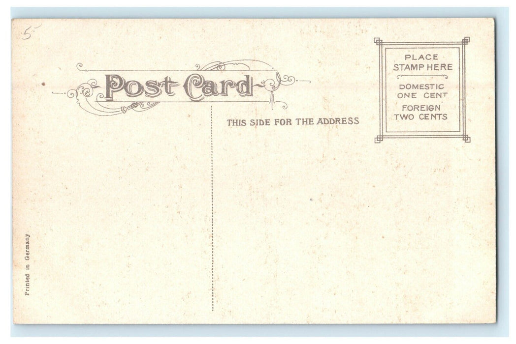 c1910 Symphony Hall Street View Boston Massachusetts MA Antique Postcard