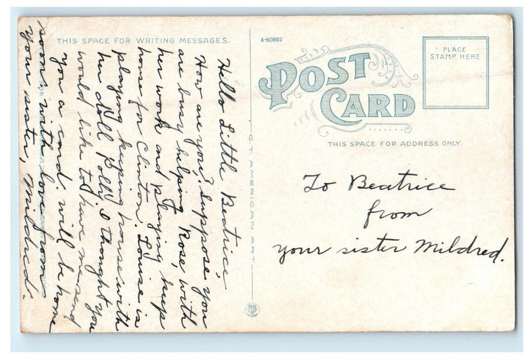 c1920 Connecticut River, South End Bridge, Springfield Massachusetts MA Postcard