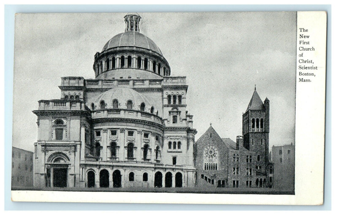 The New First Church Of Christ Scientist Boston Massachusetts MA Postcard
