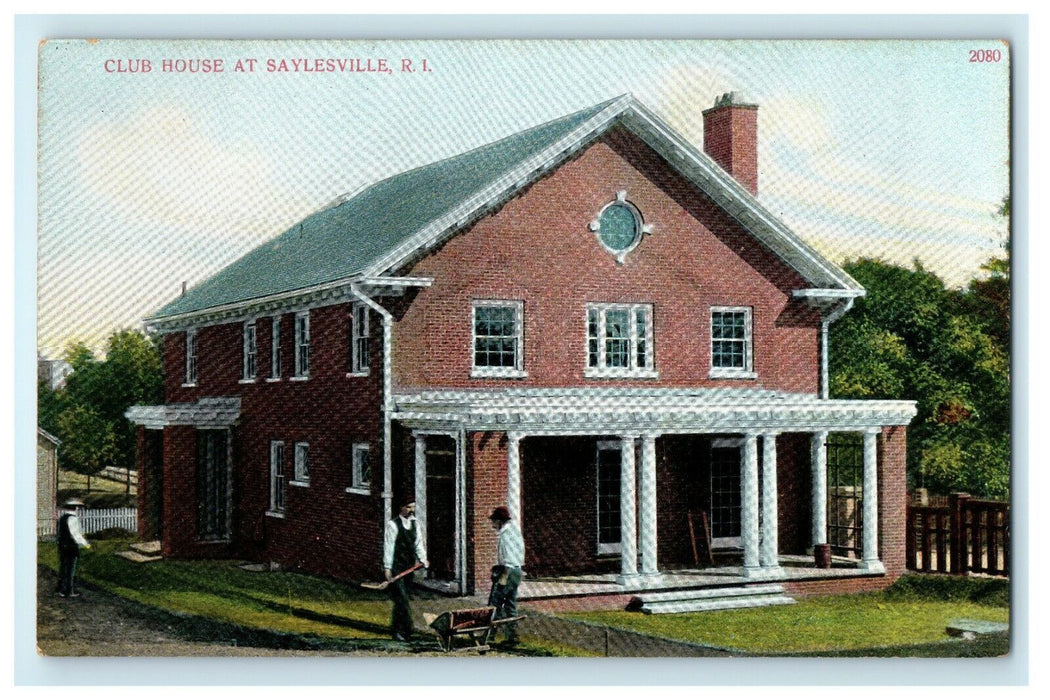 1921 Club House at Saylesville, Rhode Island, RI Vintage Postcard