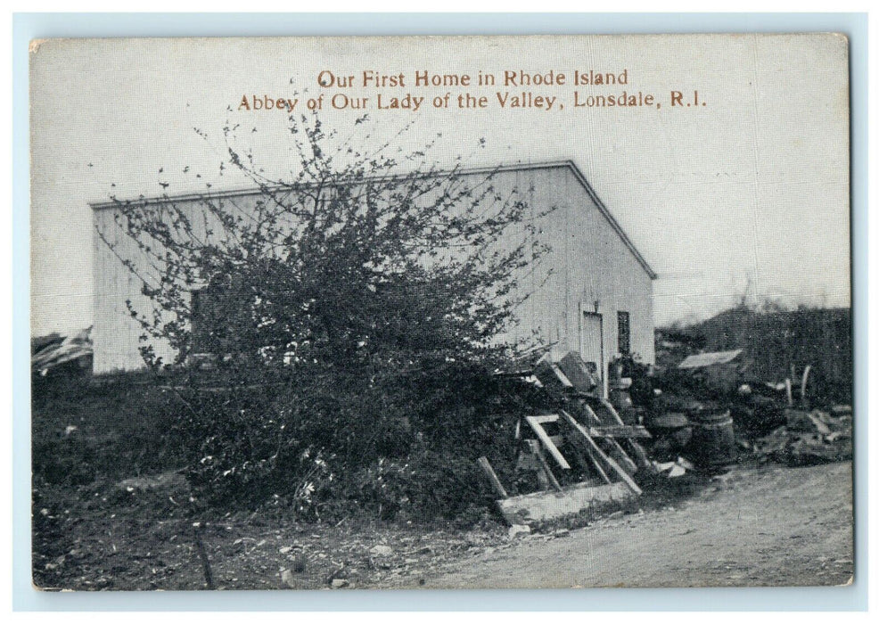 1914 Abbey of our Lady of the Valley, Lonsdale, Rhode Island RI Postcard