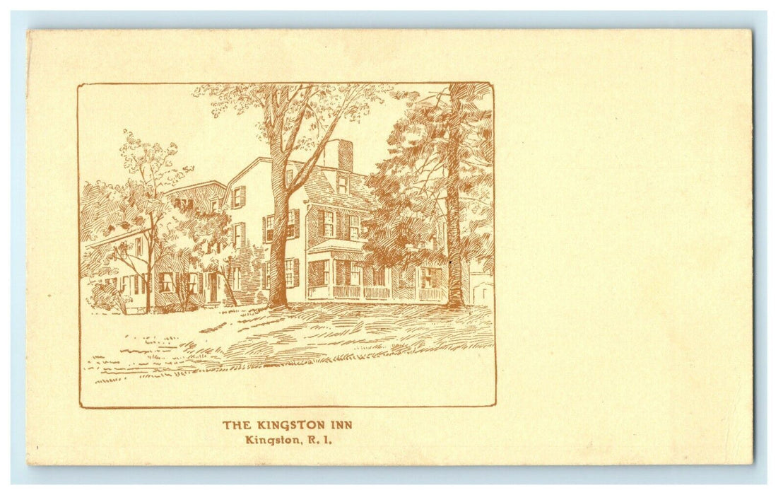 1905 The Kingston Inn Kingston, Rhode Island, RI Antique Postcard