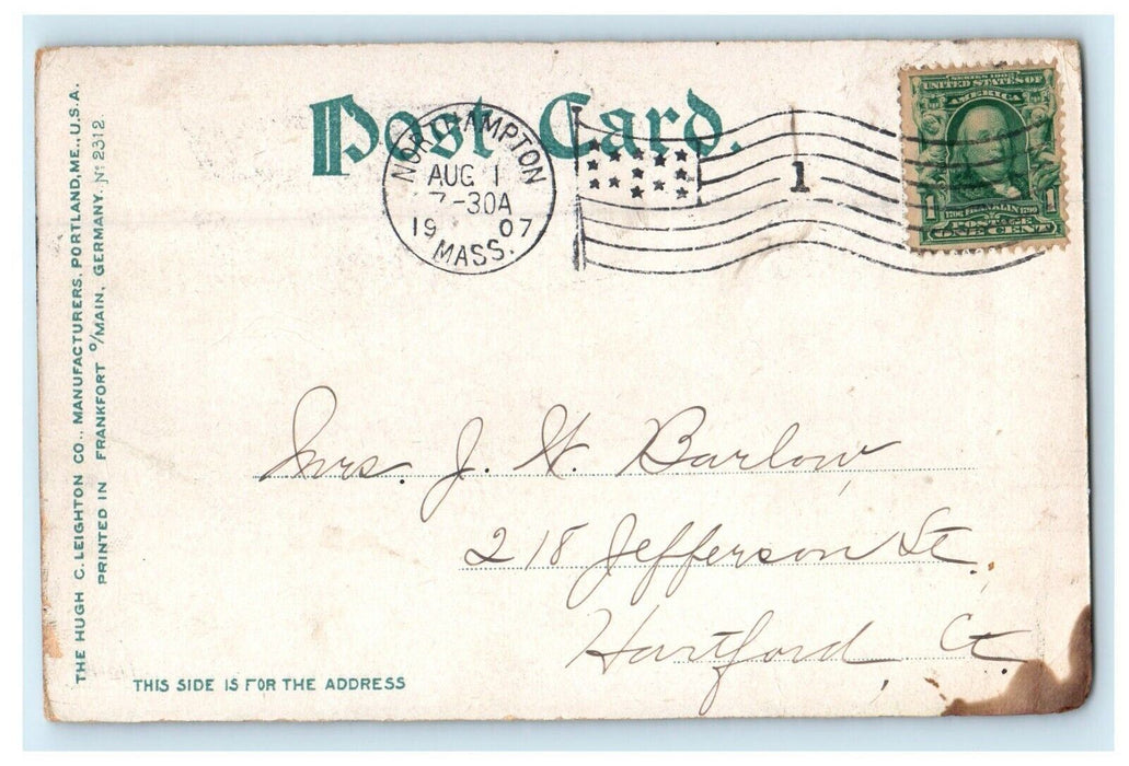 1907 Northampton  And Connecticut Valley Mt. Holyoke Massachusetts MA Postcard
