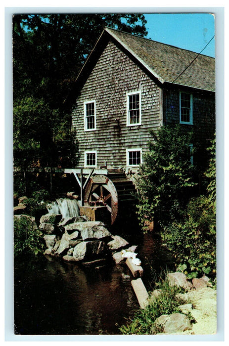 Old Grist Mill Stony Brook Cape Cod Brewster Massachusetts MA Unposted Postcard