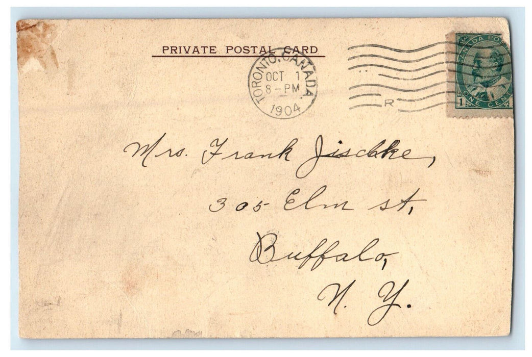 1904 Loretto Abbey Toronto Canada CA Posted Antique Private Postcard