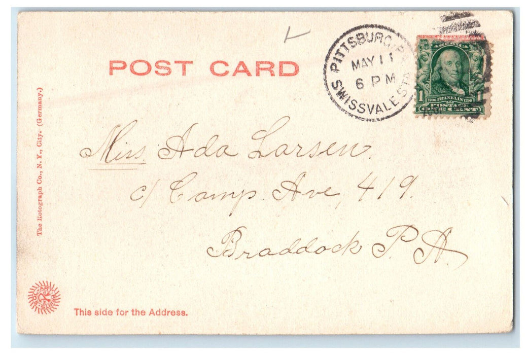 1907 Library of New York University New York City NY Posted Postcard