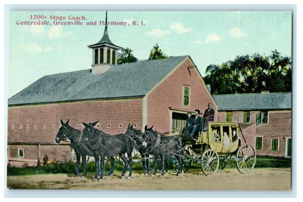 1914 Centredale, Greenville Harmony, Rhode Island RI Postcard
