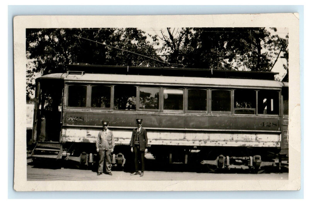 1923 Conductor Motorman Electric Train Streetcar Buffalo New York NY Photo